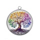 Pendentif Cabochon Argent - arbre de vie
