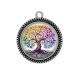 Pendentif Cabochon Argent - arbre de vie