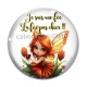 Cabochon Verre - je suis une fée, La fée pas chier