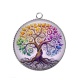 Pendentif Cabochon Argent - arbre de vie
