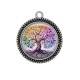 Pendentif Cabochon Argent - arbre de vie