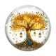 Cabochon Verre - arbre de vie