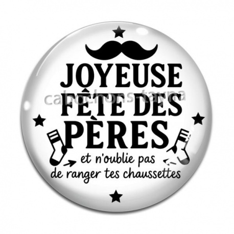 Cabochon Verre - joyeuse fête des pères 