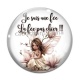 Cabochon Verre - je suis une fée, La fée pas chier