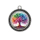 Pendentif Cabochon Argent - arbre de vie