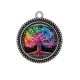 Pendentif Cabochon Argent - arbre de vie