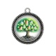Pendentif Cabochon Argent - arbre de vie