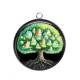 Pendentif Cabochon Argent - arbre de vie