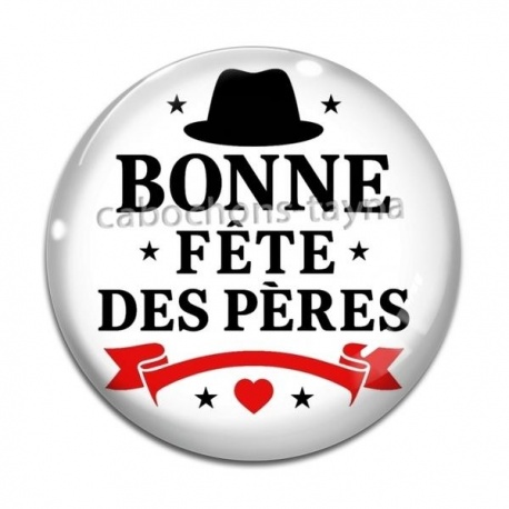 Cabochon Verre - bonne fête des pères