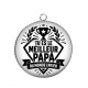Pendentif Cabochon Argent - tu es le meilleur papa 