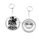 Porte clés décapsuleur - papa est mon héros