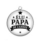 Pendentif Cabochon Argent - élu papa de l'année