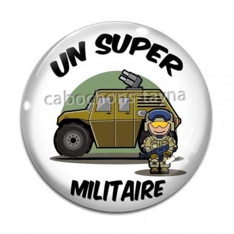 Cabochon Verre - un super militaire