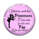 Cabochon Verre - princesse et fée pas chier