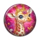 Cabochon Résine - girafe