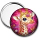 Miroir de poche - girafe