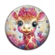Cabochon Résine - girafe