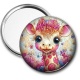 Miroir de poche - girafe
