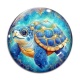 Cabochon Verre - tortue