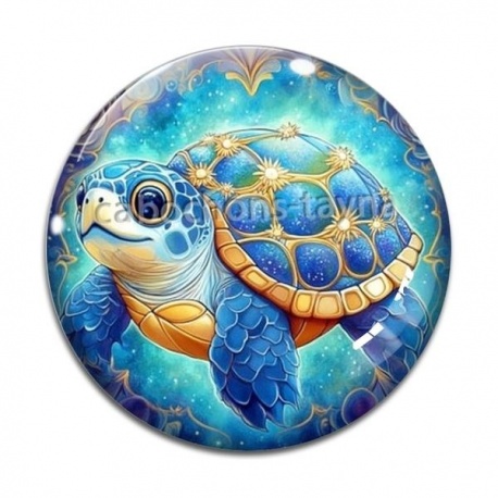 Cabochon Verre - tortue