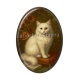 Cabochon Résine Ovale - chat
