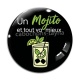 Cabochon Verre - un mojito et tout va mieux