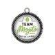 Pendentif Cabochon Argent - team mojito pro de l'apéro