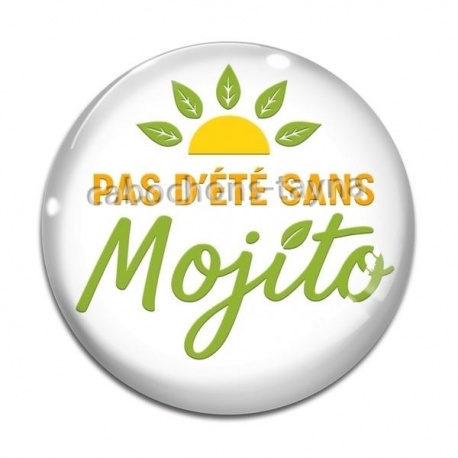 Cabochon Verre - pas d'été sans mojito