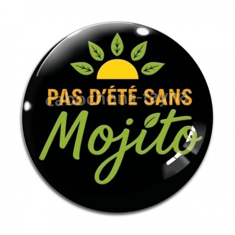 Cabochon Verre - pas d'été sans mojito