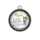 Pendentif Cabochon Argent - recette mojito