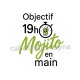 objectif 19 H mojito en main