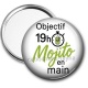 Miroir de poche - objectif 19 H mojito en main