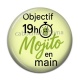 Cabochon Résine - objectif 19 H mojito en main