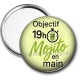 Miroir de poche - objectif 19 H mojito en main