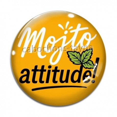 Cabochon Verre - mojito attitude