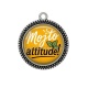 Pendentif Cabochon Argent - mojito attitude