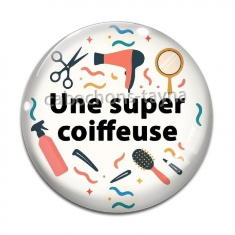 Cabochon Verre - une super coiffeuse