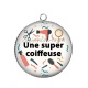Pendentif Cabochon Argent - une super coiffeuse