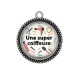 Pendentif Cabochon Argent - une super coiffeuse