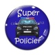 Cabochon Verre - super policier
