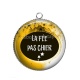Pendentif Cabochon Argent - la fée pas chier