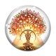 Cabochon Verre - arbre de vie