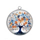 Pendentif Cabochon Argent - arbre de vie
