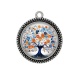 Pendentif Cabochon Argent - arbre de vie
