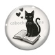 Cabochon Verre - chat