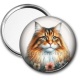 Miroir de poche - chat