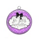 Pendentif Cabochon Argent - je suis parfaite