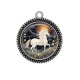Pendentif Cabochon Argent - cheval