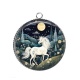 Pendentif Cabochon Argent - cheval
