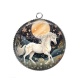 Pendentif Cabochon Argent - cheval